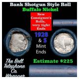 Buffalo Nickel Shotgun Roll in Old Bank Style 'Bel
