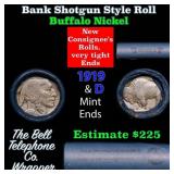 Buffalo Nickel Shotgun Roll in Old Bank Style 'Bel