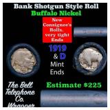 Buffalo Nickel Shotgun Roll in Old Bank Style 'Bel