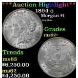 *Highlight* 1894-o Morgan Dollar $1 ms62+ USCG (fc