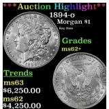 *Highlight* 1894-o Morgan Dollar $1 ms62+ USCG (fc