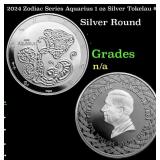 2024 Zodiac Series Aquarius 1 oz Silver Tokelau $5