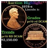 *Highlight* 1978-s Proof Lincoln Cent 1c pr70 rd D
