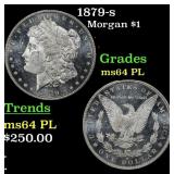 1879-s Morgan Dollar $1 Grades ms64 PL