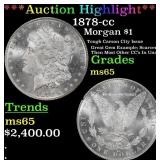 *Highlight* 1878-cc Morgan Dollar $1 ms65 SEGS (fc
