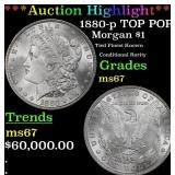 *Highlight* 1880-p Morgan Dollar TOP POP! $1 ms67