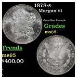1878-s Morgan Dollar $1 Grades ms65