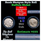 Buffalo Nickel Shotgun Roll in Old Bank Style 'Bel