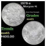 1878-s Morgan Dollar $1 Grades ms65