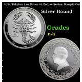 2024 Tokelau 1 oz Silver $5 Zodiac Series: Scorpio