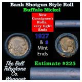 Buffalo Nickel Shotgun Roll in Old Bank Style 'Bel