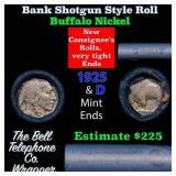 Buffalo Nickel Shotgun Roll in Old Bank Style 'Bel