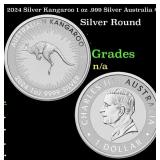 2024 Silver Kangaroo 1 oz .999 Silver Australia $1