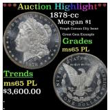 *Highlight* 1878-cc Morgan Dollar $1 ms65 PL SEGS