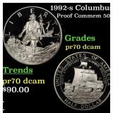 1992-s Columbus Proof Modern Commem Half Dollar 50