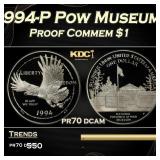 1994-P Pow Museum Proof Modern Commem Dollar $1 pr