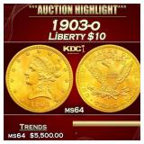 1903-o Gold Liberty Eagle $10 ms64 SEGS