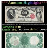 1880 $20 Legal Tender Note Alexander Hamilton Grad