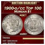 1900-o/cc Top 100 Morgan Dollar $1 ms66+ SEGS