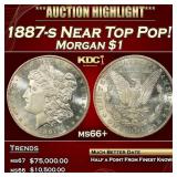 1887-s Morgan Dollar Near Top Pop! $1 ms66+ SEGS
