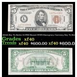 1934A $5 FRN Hawaii WWII Emergency Currency Key To