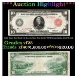 1914 $10 Large Size Red Seal FRN Rare Red Seal Phi
