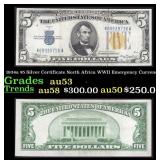 1934a $5 Silver Certificate North Africa WWII Emer