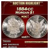 1884-cc Morgan Dollar $1 ms67+ SEGS