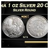 2023 Republic of Ghana 1 oz Silver 20 Cedis Space