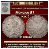 PCGS 1878-p 8tf VAM 9 FIRST MORGAN DOLLAR Top 100