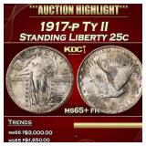 1917-p Ty II Standing Liberty Quarter 25c ms65+ fh
