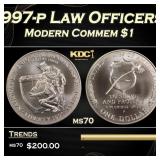 1997-p Law Officers Modern Commem Dollar $1 ms70 S