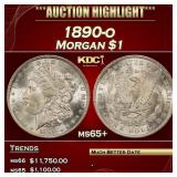 1890-o Morgan Dollar $1 ms65+ SEGS