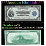 1918 $2 Large Size National Currency "Battleship"