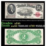 1917 $2 Large Size Legal Tender Note Thomas Jeffer