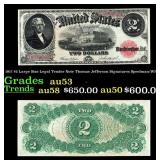 1917 $2 Large Size Legal Tender Note Thomas Jeffer