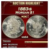 1883-s Morgan Dollar $1 ms64 SEGS