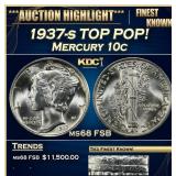 1937-s Mercury Dime TOP POP! 10c ms68 FSB SEGS