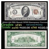 1934A $10 FRN Hawaii WWII Emergency Currency Grade
