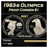 1983-s Olympics Proof Modern Commem Dollar $1 pr70