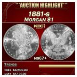 1881-s Morgan Dollar $1 ms67+ SEGS