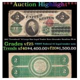 1862 $2 Large Size Legal Tender Note "Greenback" A