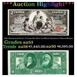 1896 $2 Large Size Silver Certificate "Educational