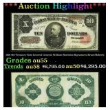 1891 $10 Treasury Note General General William She