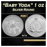 2023 Star Wars Grogu "Baby Yoda" 1 oz Silver $2 Ni