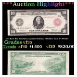 1914 $10 Large Size Red Seal FRN Rare Red Seal New