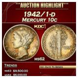 1942/1-d Mercury Dime 10c ms62 USCG