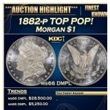 1882-p Morgan Dollar TOP POP! $1 ms66 DMPL SEGS