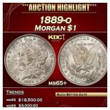 1889-o Morgan Dollar $1 ms65+ SEGS