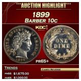 1899 Proof Barber Dime 10c pr65+ SEGS